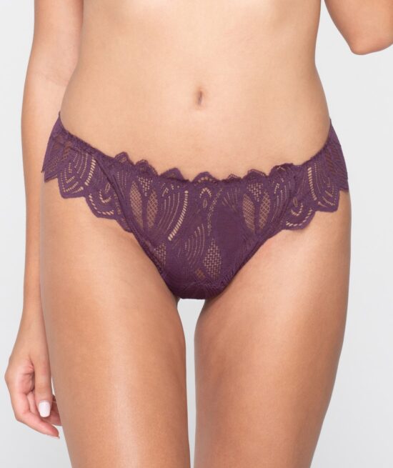 Sylvie 26700 string aubergine close cut