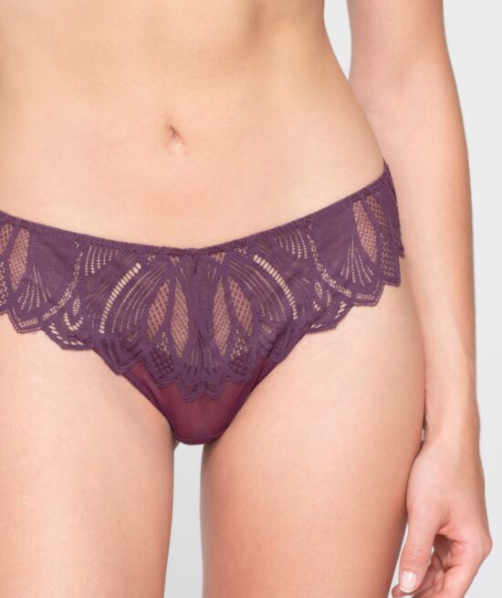 Sylvie 26702 slip aubergine close cut