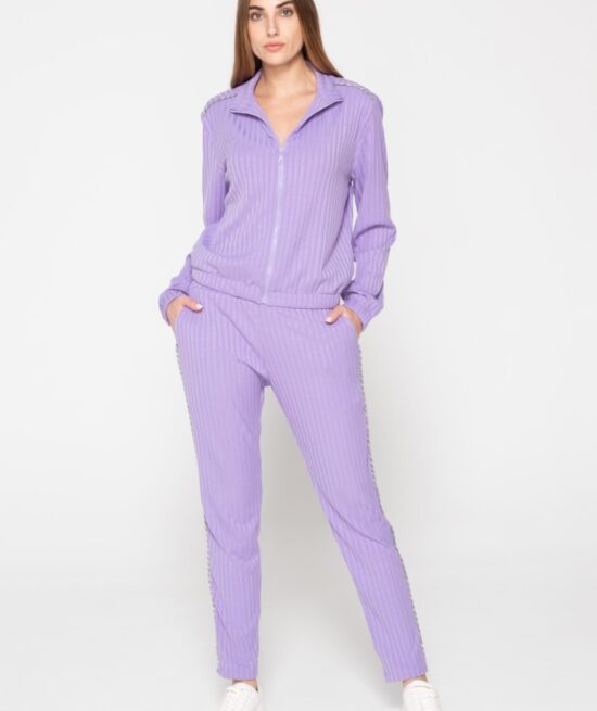 Elevated 8061 zip sweatshirt & 8063 sweatpants lilac front