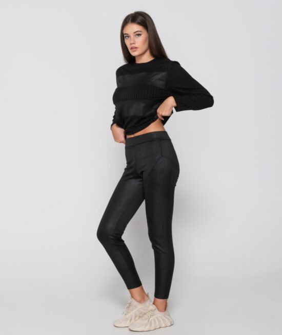 Focused 8070 sweatshirt & 8073 leggings black close cut