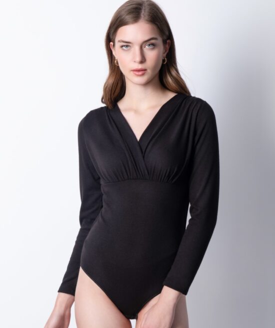 Tempted 8092 body with long sleeves black front